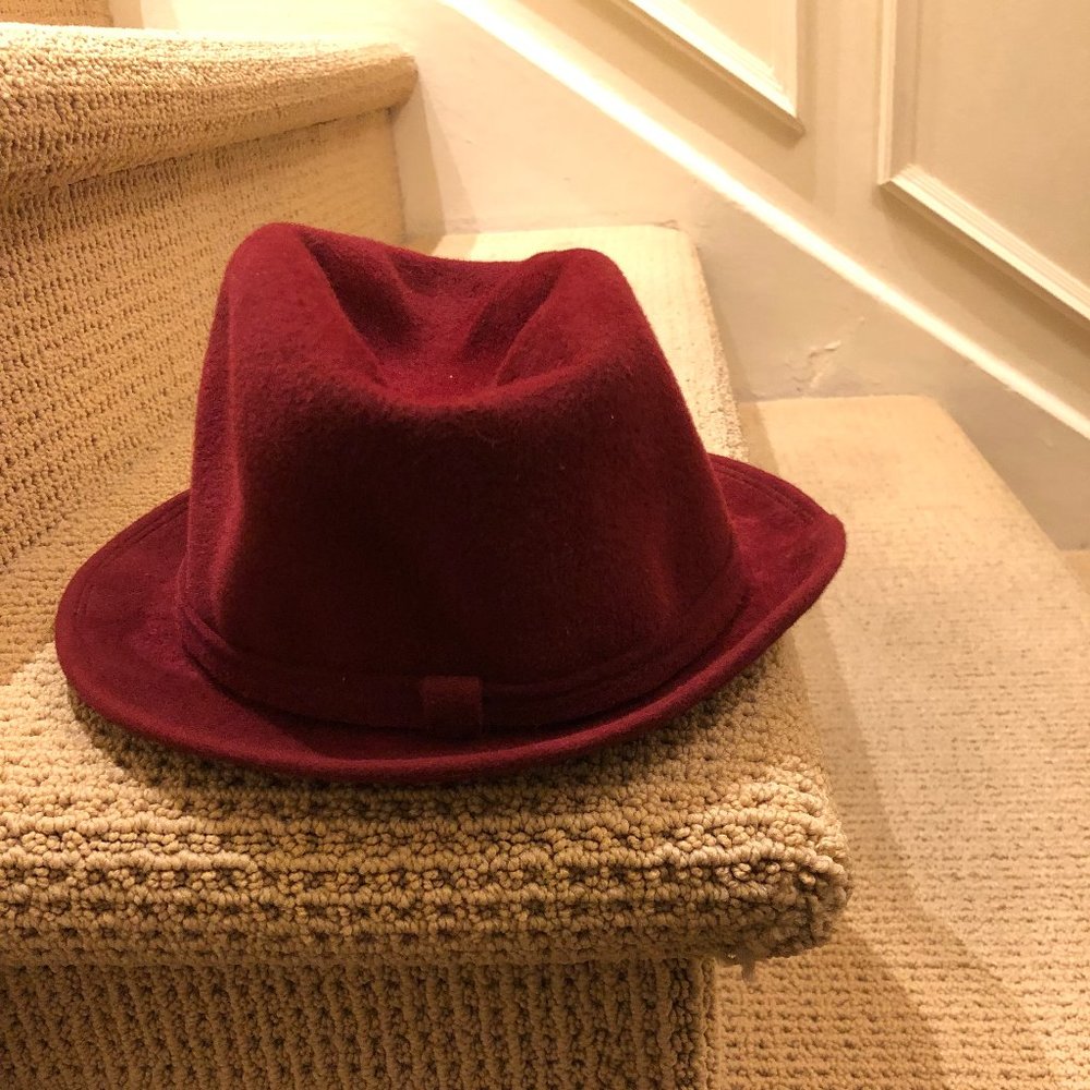 Gruppo GFT Burgundy Felt Fedora